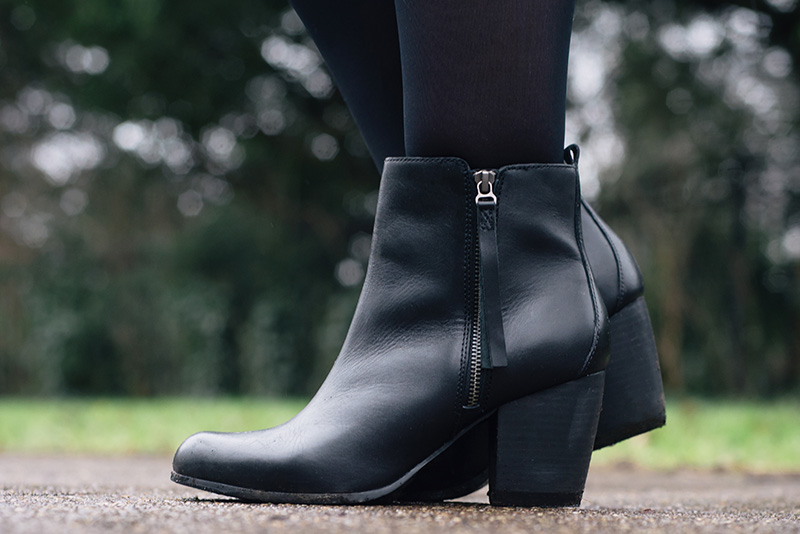 tesco black ankle boots