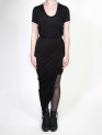 FAIIINT clothing Swathe Skirt black asymmetric draped jersey skirt